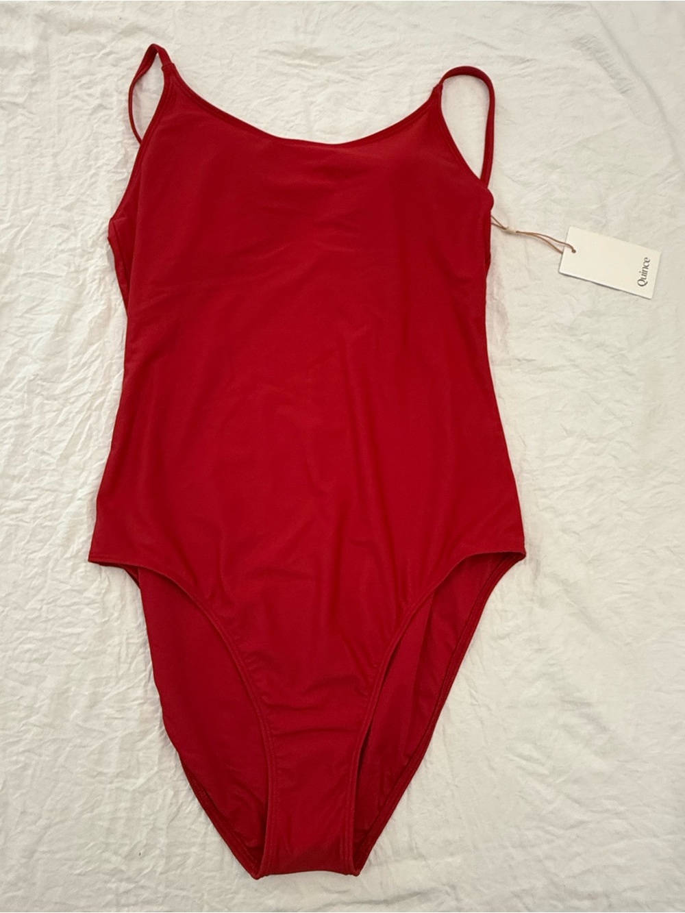 Quince Red M One-Piece Swimsuit new